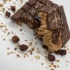 Hazelnut chocolate bar with crushed hazelnuts