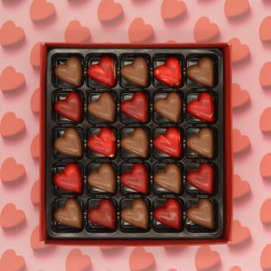 pistachio heart chocolate gift box