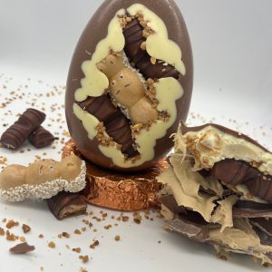 kinder bueno inspired hazlenut creme easter egg