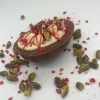 raspberry pistachio half easter egg milk chocolate