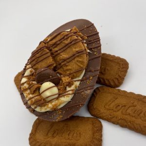 lotus biscoff biscuit flavoured easter egg