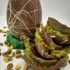 Pistachio and knafeh crunchy one filled easter egg 650g