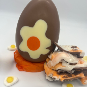 cream fondant easter egg