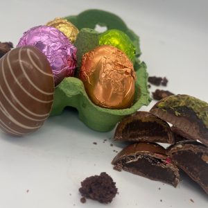 brownie collection coloured foil egg pack