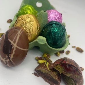 pistachio collection easter eggs in carton